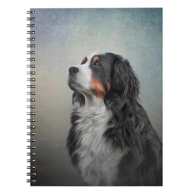 Bernese Mountain Hund Anteckningsbok (Framsidan)