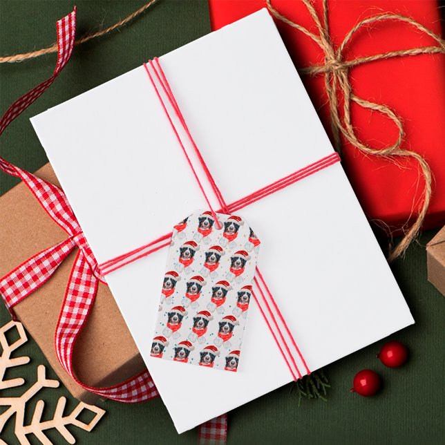 Bernese Mountain Hund aveln jul Presentetikett (Skapare uppladdad)