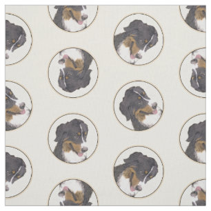 Bernese Mountain Hund Berner Painting Cute Pet Art Tyg