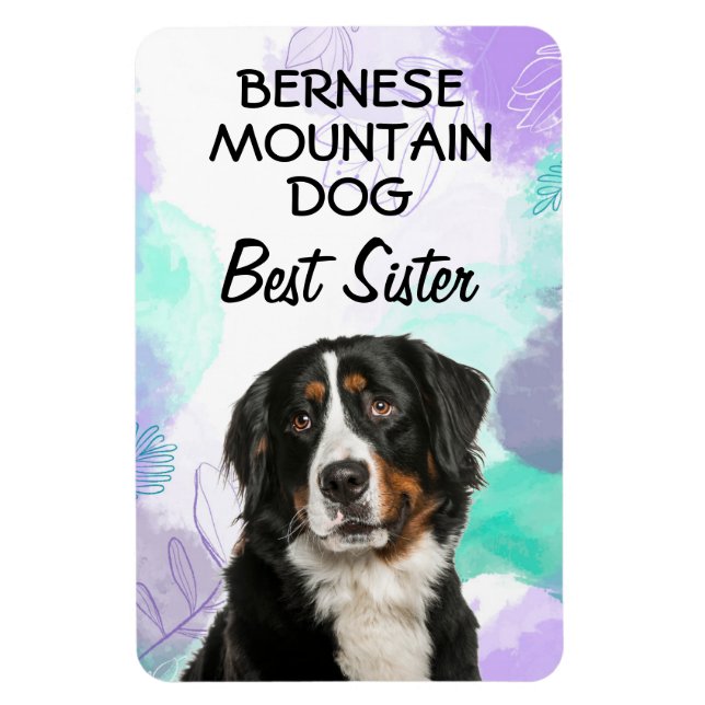 Bernese Mountain Hund Best Sister Magnet (Vertikal)