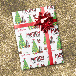 Bernese Mountain Hund, Bird och Julgran Presentpapper