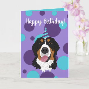Bernese Mountain Hund Birthday Kort