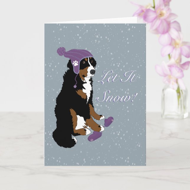 Bernese Mountain Hund Card Kort (Orkide)