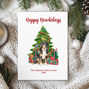 Bernese Mountain Hund Family jul Julkort