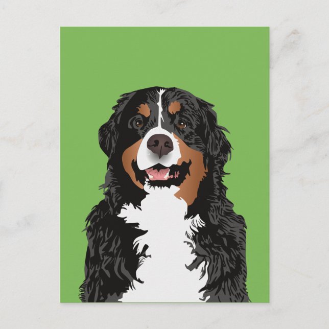 BERNESE MOUNTAIN HUND FOR BERNESE MOUNTAIN PARENT VYKORT (Framsida)