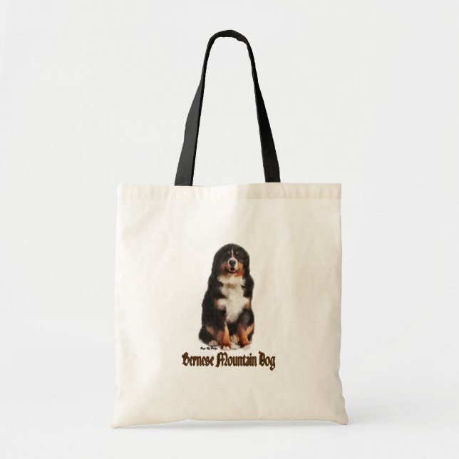 Bernese Mountain Hund Gifts Tygkasse (Framsidan)