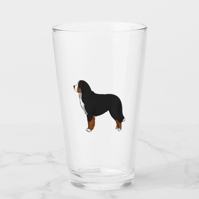 Bernese Mountain Hund Glaskopp (Framsida)