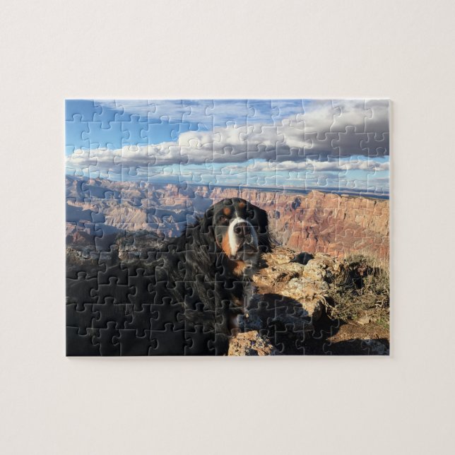 Bernese Mountain Hund Grand Canyon Pussel (Horisontell)