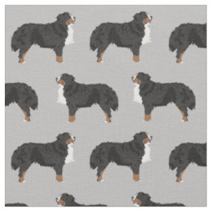 Bernese Mountain Hund grått Tyg