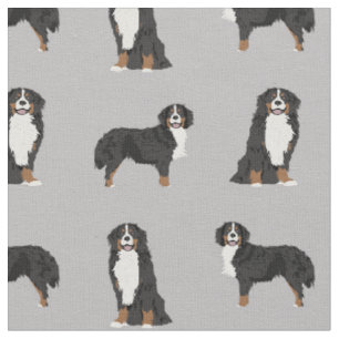 Bernese Mountain Hund grått Tyg