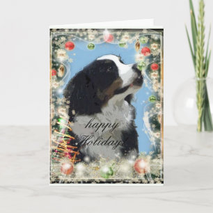 Bernese Mountain Hund-hälsningskort Helgkort
