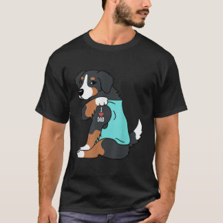 Bernese Mountain Hund I Kärlek Pappa Rolig hund T Shirt