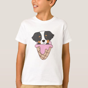 Bernese Mountain Hund Ice Waffle Sweet Animals T Shirt
