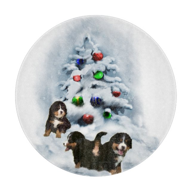 Bernese Mountain Hund jul (Framsidan)