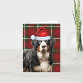 Bernese Mountain Hund jul Helgdag Play Helgkort