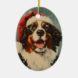 Bernese Mountain hund jul Julgransprydnad Keramik