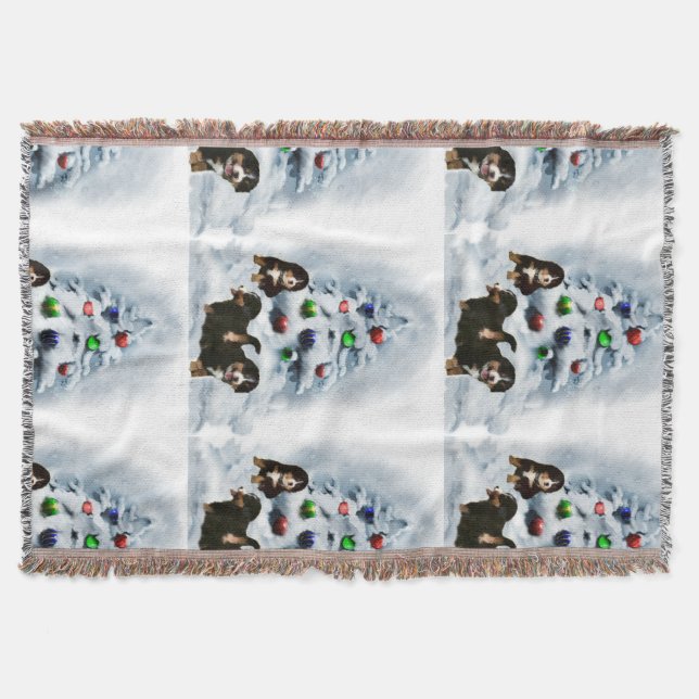 Bernese Mountain Hund jul Mysfilt (Framsidan)