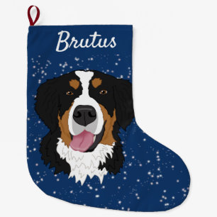 Bernese Mountain Hund jul Stor Julstrumpa