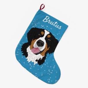 Bernese Mountain Hund jul Stor Julstrumpa