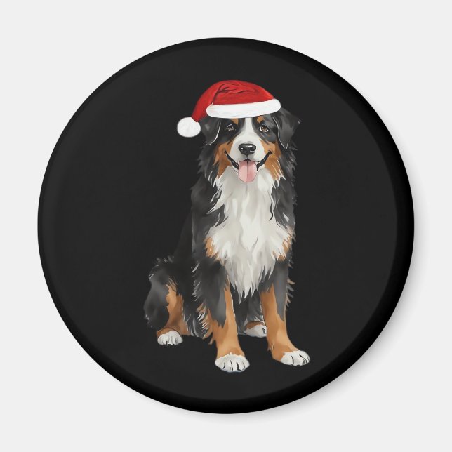 Bernese Mountain Hund Julgran Hund Puppy Wate Magnet (Framsidan)