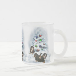 Bernese Mountain Hund julklappar Frostad Glasmugg