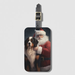 Bernese Mountain Hund Jultomten juljul Bagagebricka