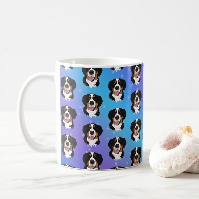 Bernese Mountain Hund Kaffemugg (Med munk)