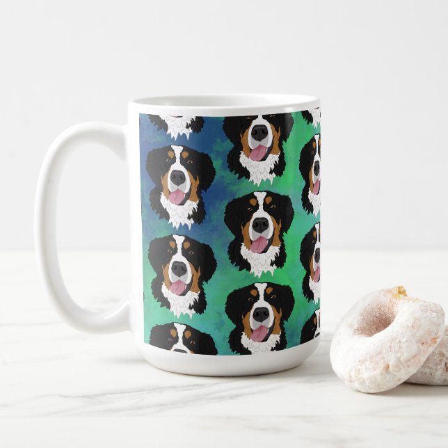 Bernese Mountain Hund Kaffemugg (Med munk)