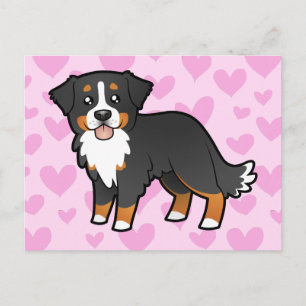Bernese Mountain Hund Kärlek Vykort
