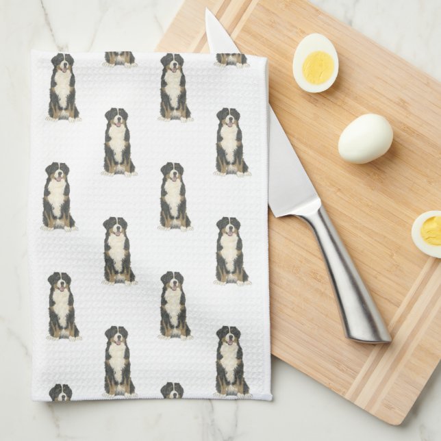 Bernese Mountain Hund Kökshandduk (Vikt i Fjärdedel)