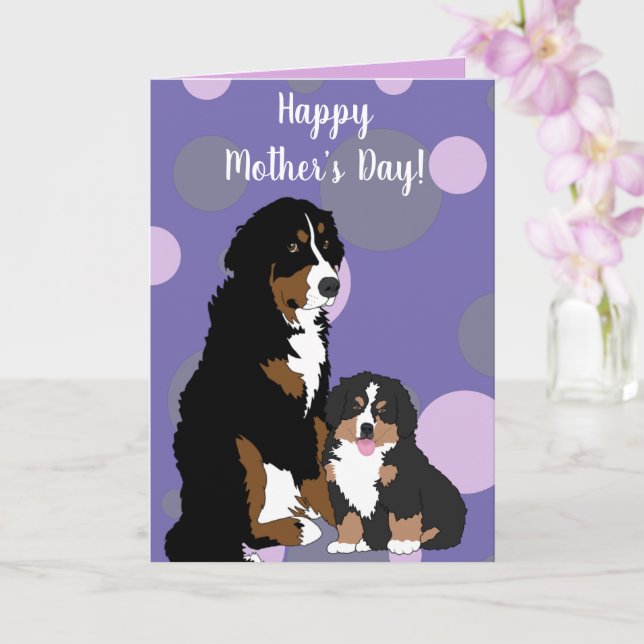 Bernese Mountain Hund Kort (Orkide)