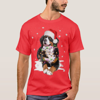 Bernese Mountain Hund Ljus Julmatchning Fam T Shirt