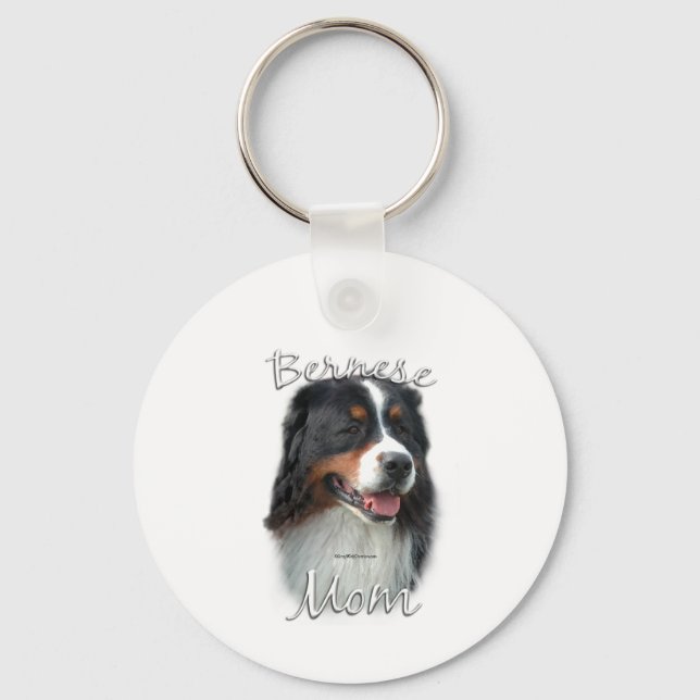 Bernese Mountain Hund Mamma 2 Nyckelring (Framsida)