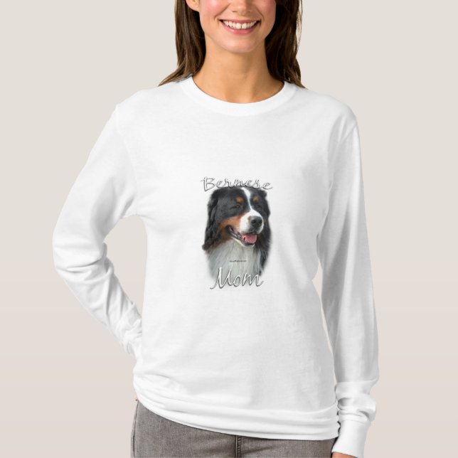 Bernese Mountain Hund Mamma 2 T Shirt (Framsida)