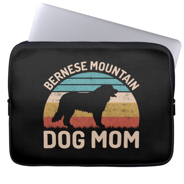 Bernese Mountain Hund Mamma, Bernese Hund Mamma Laptop Fodral (Framsidan)