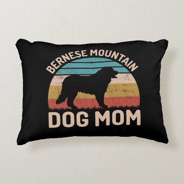 Bernese Mountain Hund Mamma, Bernese Hund Mamma Prydnadskudde (Framsidan)