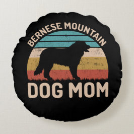 Bernese Mountain Hund Mamma, Bernese Hund Mamma Rund Kudde