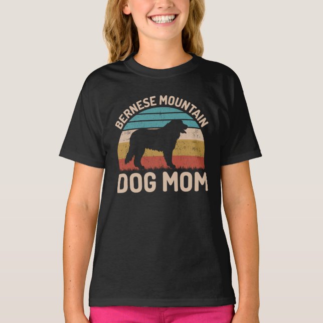 Bernese Mountain Hund Mamma, Bernese Hund Mamma T Shirt (Framsida)