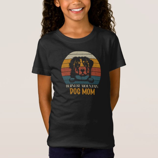 Bernese Mountain Hund Mamma, Bernese hund mamma T Shirt (Framsida)