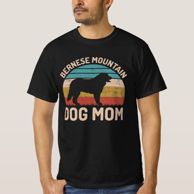 Bernese Mountain Hund Mamma, Bernese Hund Mamma T Shirt (Framsida)