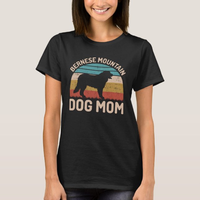 Bernese Mountain Hund Mamma, Bernese Hund Mamma T Shirt (Framsida)