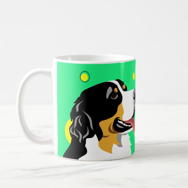 Bernese Mountain Hund Mugg (Vänster)