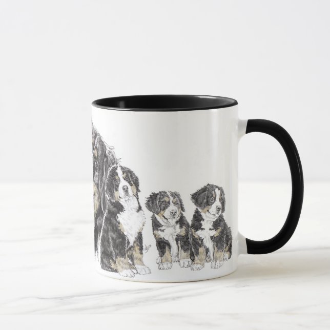 Bernese Mountain Hund Mugg (Höger)