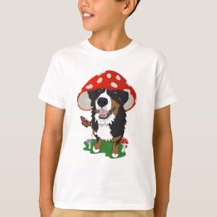 Bernese Mountain Hund Mushroom T Shirt