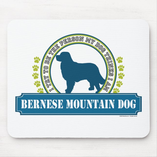 Bernese Mountain Hund Musmatta (Framsidan)