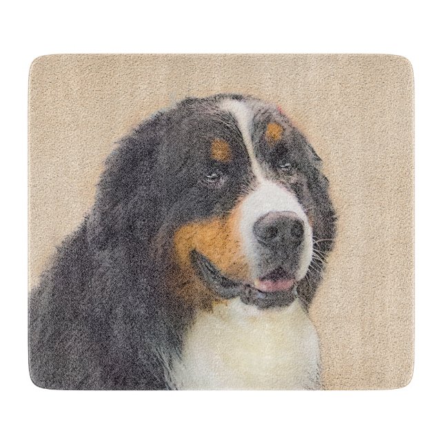 Bernese Mountain Hund Painting - Original Hund Art (Framsidan)