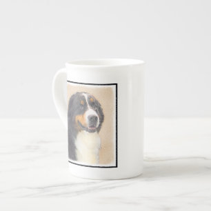 Bernese Mountain Hund Painting - Original Hund Art Benporslin Mugg