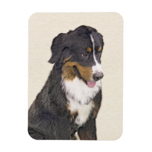 Bernese Mountain Hund Painting - Original Hund Art Magnet
