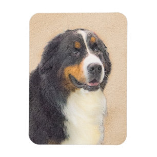 Bernese Mountain Hund Painting - Original Hund Art Magnet
