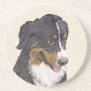 Bernese Mountain Hund Painting - Original Hund Art Underlägg